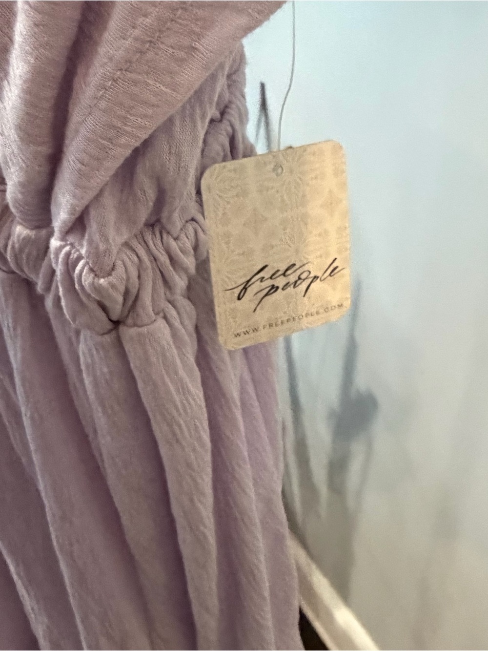 NWT ✨ Free People Lavender Tiered Maxi Dress La La Maxi with Gathered Waist-S - Picture 3 of 7